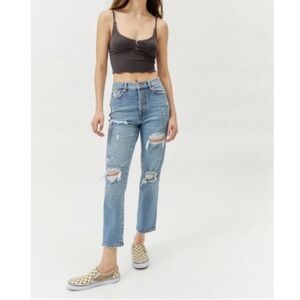 BDG urban outfitters Slim Straight‎ distressed jeans light wash size 25